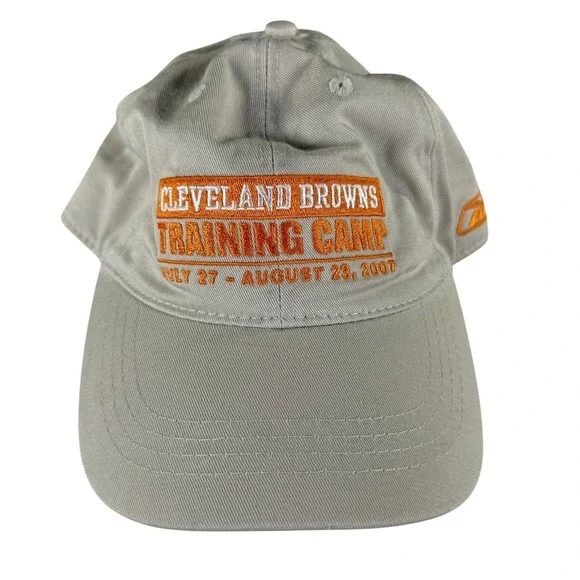 Reebok Cleveland Browns Training Camp 2007 Hat Tan Adjustable Strapback NFL Cap - Picture 1 of 6